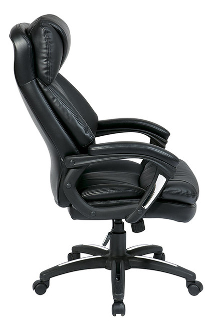 Office Star Oversized Faux Leather Executive Chair with Padded Loop Arms FL9097-U6 Office Star Oversized Faux Leather Executive Chair with Padded Loop Arms FL9097-U6